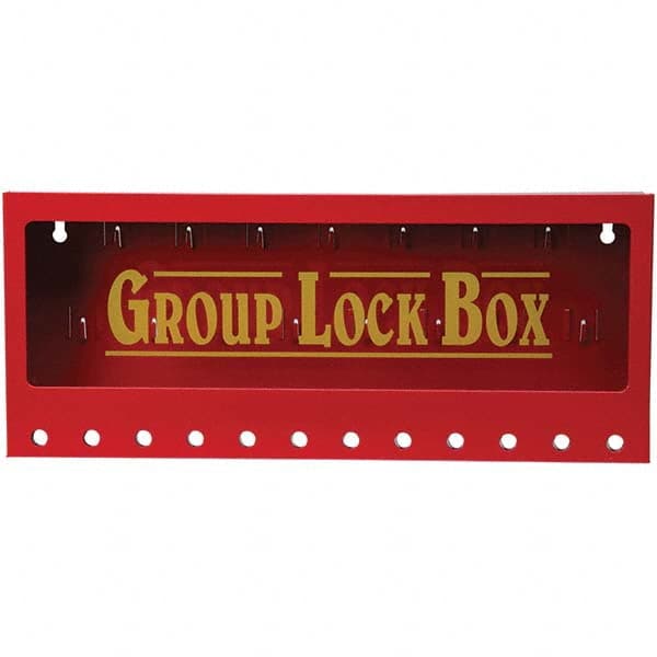 Brady - 1 13-Piece Kit 2-1/4" Deep x 16-3/4" Wide x 7" High Wall Mount Group Lockout Box - Benchmark Tooling