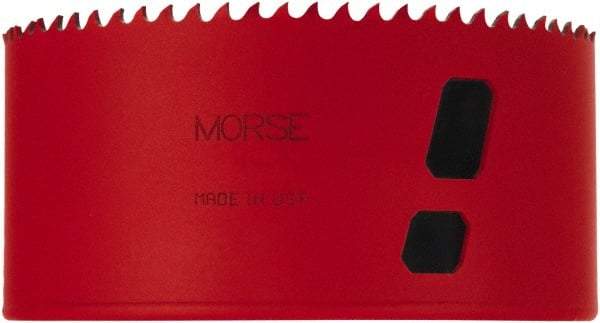 M.K. MORSE - 4-1/2" Diam, 1-15/16" Cutting Depth, Hole Saw - Bi-Metal Saw, Toothed Edge - Benchmark Tooling