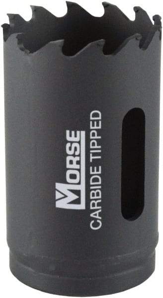 M.K. MORSE - 7/8" Diam, 1-15/16" Cutting Depth, Hole Saw - Carbide-Tipped Saw, Toothed Edge - Benchmark Tooling