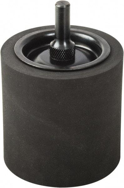 Camel Grinding Wheels - 1-1/2" Wide x 1-1/2" Diam, Expander Wheel Spiral Band Drum - 1/4" Shank Diam, 10,000 RPM - Benchmark Tooling