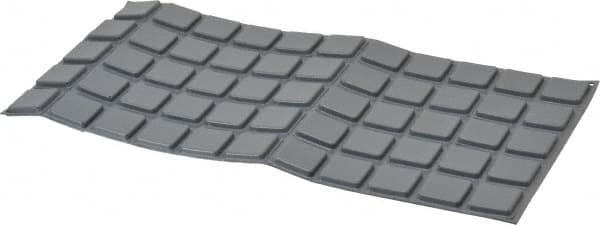 Made in USA - 1" Wide x 0.18" High, Self Adhesive Polyurethane Bumpers - Square - Benchmark Tooling