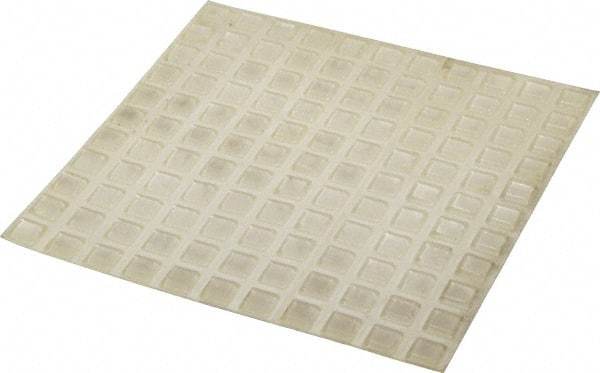 Made in USA - 0.4" Wide x 0.1" High, Self Adhesive Polyurethane Bumpers - Tapered Square - Benchmark Tooling