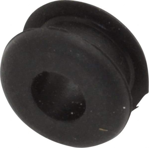 Made in USA - 7/16" OD, 1/4" Thick Grommet - Buna-N Rubber, 5/16" Slot Diam x 1/8" Slot Width - Benchmark Tooling