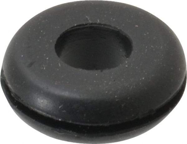 Made in USA - 7/8" OD, 5/16" Thick Grommet - Buna-N Rubber, 5/8" Slot Diam x 1/16" Slot Width - Benchmark Tooling