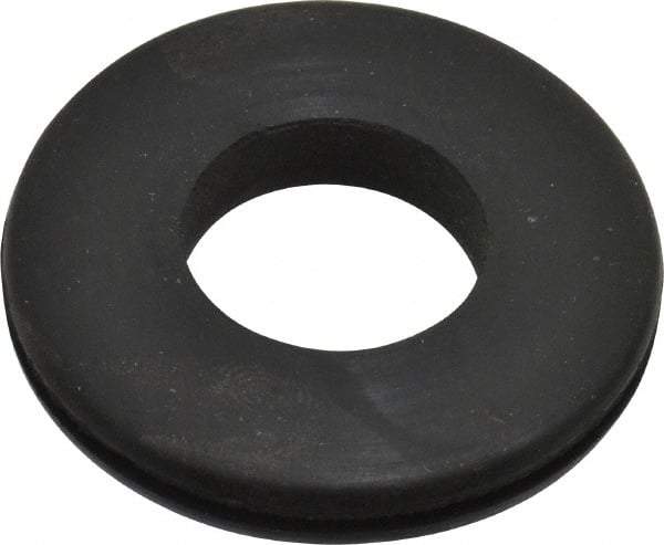 Made in USA - 1-5/8" OD, 1/4" Thick Grommet - Buna-N Rubber, 1-1/4" Slot Diam x 1/16" Slot Width - Benchmark Tooling