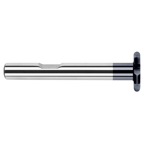 1.3750″ (1-3/8″) Cutter Diameter × 0.1875″ (3/16″) Radius Carbide Full Radius Large Diameter Standard Keyseat Cutter, 6 Flutes, AlTiN Coated - Exact Industrial Supply