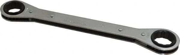 Lang - 3/4" x 7/8" 12 Point Ratcheting Box Wrench - Double End, 9-1/4" OAL, Steel - Benchmark Tooling