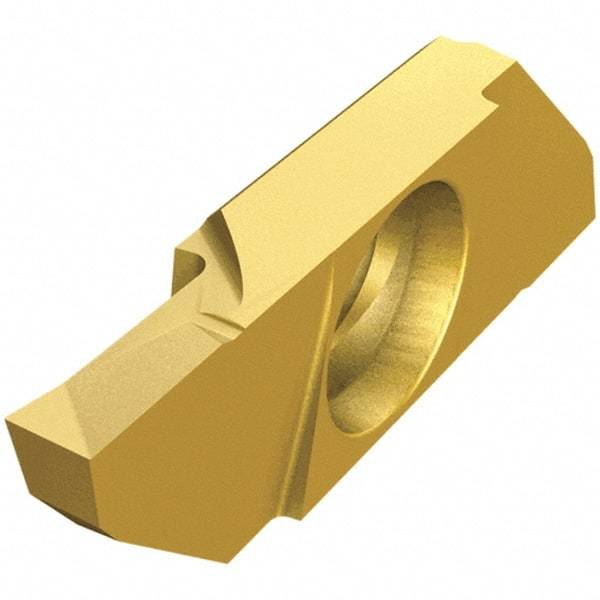 Iscar - SCIL22100 P IC1008 Grade, 0.0394" Cutting Width, Carbide Cutoff Insert - Neutral Lead Angle, 0.0032" Cnr Rad, TiAlN/TiN Coated, Single End - Benchmark Tooling