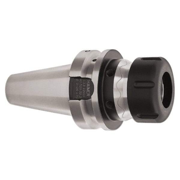 HAIMER - 1/8" to 3/8" Capacity, 100mm Projection, BT40 Taper Shank, ER16 Collet Chuck - 0.0001" TIR, Through-Spindle - Exact Industrial Supply