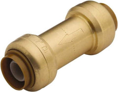 SharkBite - 1/2" Brass Check Valve - Inline, Push To Connect x Push To Connect, 200 WOG - Benchmark Tooling