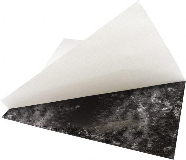 Value Collection - 12" Long, 12" Wide, Hypalon Rubber Foam Sheet - 50 to 60 Durometer, Black, -20 to 220°F, 1,500 psi Tensile Strength, Adhesive Backing - Benchmark Tooling