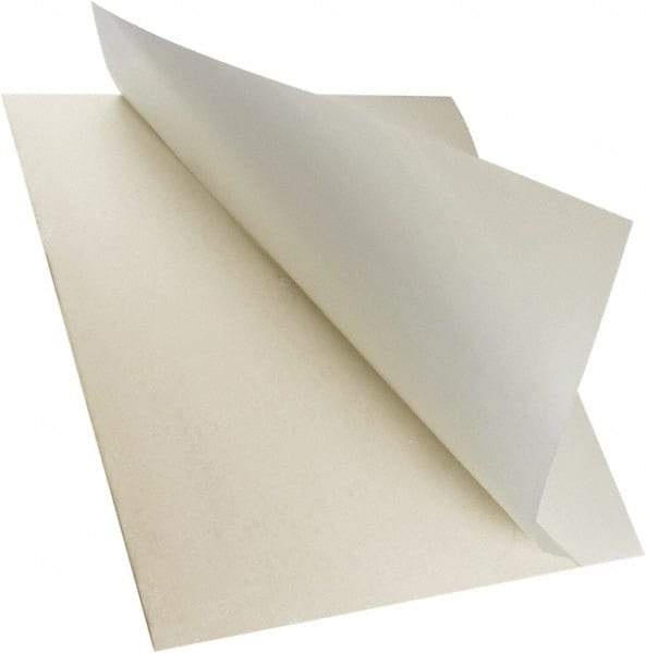 Value Collection - 12" Long, 12" Wide, Buna-N Rubber Foam Sheet - 50 to 60 Durometer, White, -30 to 220°F, 1,000 psi Tensile Strength, Adhesive Backing - Benchmark Tooling