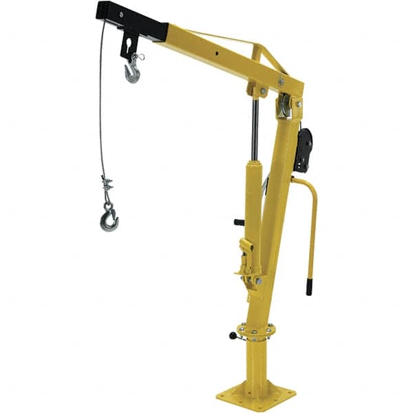 Vestil - 500 Lb Load Capacity, Steel Winch Operated Crane - 4' 5" Span - Benchmark Tooling
