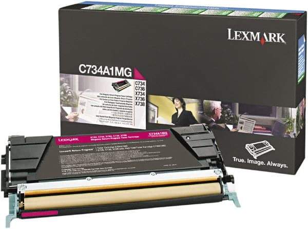 Lexmark - Magenta Toner Cartridge - Use with Lexmark C734, C736, X734, X738 - Benchmark Tooling