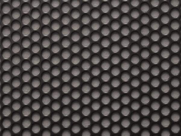 Value Collection - 36 x 40 x 0.048" Perforated Carbon Steel Sheet - 1/4" Staggered Round Holes, 5/16" Hole Spacing - Benchmark Tooling