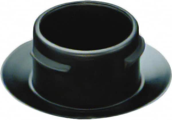 Caplugs - Push-In Finishing Plugfor 1/8 NPT, 3/8 SAE Thread - 0.317" ID, 0.59 OD, 0.24" Deep, Low-Density Polyethylene, Black - Benchmark Tooling