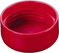 Caplugs - Round Head, Threaded Cap - Vinyl, Red - Benchmark Tooling