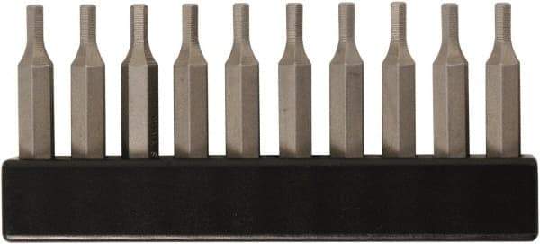 Wiha - 1/2" Hex Screwdriver Bit - 4mm Drive, 28mm OAL - Benchmark Tooling