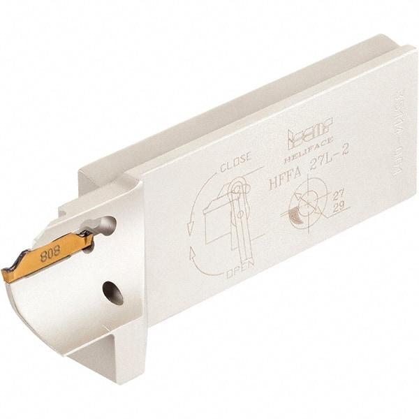 Iscar - 2mm Groove Width, 14mm Max Depth of Cut, Right Hand Cut, HFFA Indexable Grooving Blade - HFPN Insert Style, Series Heliface - Benchmark Tooling