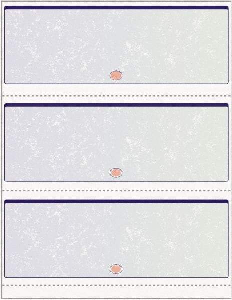 DocuGard - 8-1/2" x 11" Blue & Green Standard Security Check - Use with Inkjet Printers, Laser Printers - Benchmark Tooling