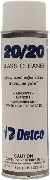 Detco - 20 oz Aerosol Can Mint Glass Cleaner - Use on Glass - Benchmark Tooling