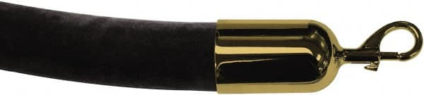 Tensator - 6' Long x 2" Wide Velour Rope - Black - Benchmark Tooling