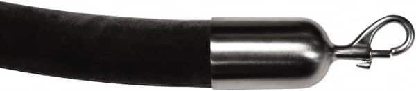 Tensator - 6' Long x 2" Wide Velour Rope - Black - Benchmark Tooling