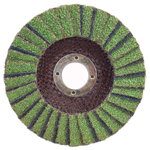 5″ × 1/4″ × 7/8″ Neon R766 Flap Disc Type 27 Flat 60 Grit - Benchmark Tooling