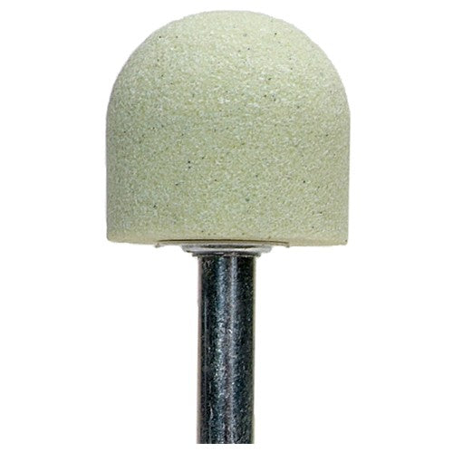 1″ × 1″ 1/4″ Spindle Quantum Mounted Point A21 80 Grit Ceramic Alumina - Benchmark Tooling