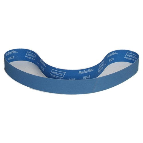 2″ × 48″ NorZon Plus R821 Narrow Belt 50 Grit Zirconia Alumina - Benchmark Tooling