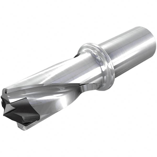 Iscar - 1.417 to 1.453", 8xD, 11.33" Max Depth, 1-1/4" Shank Diam, 1.453" Flute, 15.33" OAL, Replaceable-Tip Drill - Benchmark Tooling