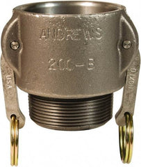 Dixon Valve & Coupling - 3" Ductile Iron Cam & Groove Suction & Discharge Hose Female Coupler Male NPT Thread - Part B, 3" Thread, 125 Max psi - Benchmark Tooling