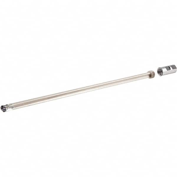 Iscar - 0.591 to 0.63" Diam, 31.6" Max Drill Depth, 0.63" Shank Diam, 33.622" OAL, Replaceable Tip Drill - HCP-IQ, ICG, ICK, ICK-2M, ICM, ICP, iCP-2M, QCP-2M Insert, 15 Seat Size, MNCNT Toolholder, Series SumoGun - Benchmark Tooling