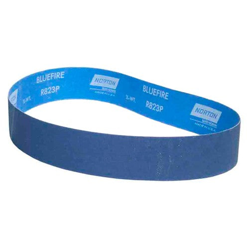2″ × 36″ NorZon Plus R823 Narrow Belt 120 Grit Zirconia Alumina - Benchmark Tooling