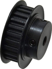 Power Drive - 24 Tooth, 1/4" Inside x 1.508" Outside Diam, Timing Belt Pulley - 1/4, 3/8" Belt Width, 1.528" Pitch Diam, Steel & Cast Iron - Benchmark Tooling