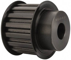 Power Drive - 16 Tooth, 3/4" Inside x 2.492" Outside Diam, Timing Belt Pulley - 1-1/2" Belt Width, 2.546" Pitch Diam, Steel & Cast Iron - Benchmark Tooling