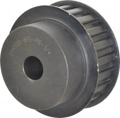 Power Drive - 21 Tooth, 3/4" Inside x 3.288" Outside Diam, Timing Belt Pulley - 3/4, 1" Belt Width, 3.342" Pitch Diam, Steel & Cast Iron - Benchmark Tooling