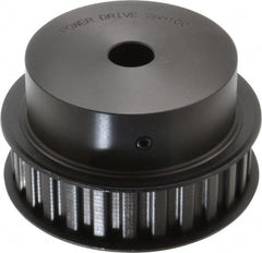 Power Drive - 26 Tooth, 3/4" Inside x 4.084" Outside Diam, Timing Belt Pulley - 3/4, 1" Belt Width, 4.138" Pitch Diam, Steel & Cast Iron - Benchmark Tooling