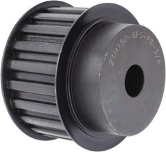 Power Drive - 21 Tooth, 3/4" Inside x 3.288" Outside Diam, Timing Belt Pulley - 1-1/2" Belt Width, 3.342" Pitch Diam, Steel & Cast Iron - Benchmark Tooling