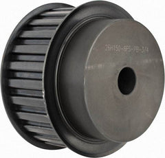 Power Drive - 26 Tooth, 3/4" Inside x 4.084" Outside Diam, Timing Belt Pulley - 1-1/2" Belt Width, 4.138" Pitch Diam, Steel & Cast Iron - Benchmark Tooling
