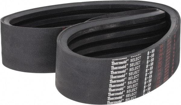 Value Collection - Section B, V-Belt - Neoprene Rubber, Classic Banded, No. B-59 - Benchmark Tooling
