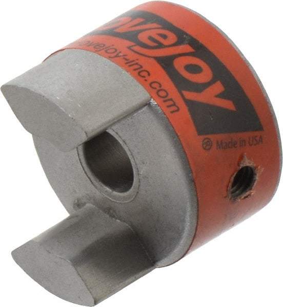 Lovejoy - 10mm Max Bore, Flexible Coupling Hub - 1.36" OD, 2" OAL, Sintered Iron, Order 2 Hubs & 1 Spider for Complete Coupling - Benchmark Tooling