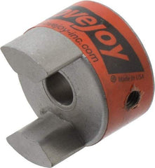Lovejoy - 10mm Max Bore, Flexible Coupling Hub - 1.36" OD, 2" OAL, Sintered Iron, Order 2 Hubs & 1 Spider for Complete Coupling - Benchmark Tooling
