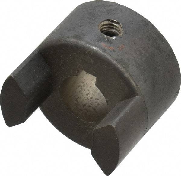 Lovejoy - 14mm Max Bore, 5mm x 2.3mm Keyway Width x Depth, Flexible Coupling Hub - 1.36" OD, 2" OAL, Sintered Iron, Order 2 Hubs & 1 Spider for Complete Coupling - Benchmark Tooling