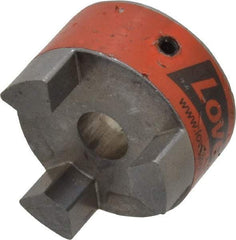 Lovejoy - 1/2" Max Bore Diam, Flexible Coupling Hub - 1-3/4" OD, 2.12" OAL, Sintered Iron, Order 2 Hubs & 1 Spider for Complete Coupling - Benchmark Tooling
