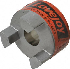 Lovejoy - 5/8" Max Bore Diam, 3/16" x 3/32" Keyway Width x Depth, Flexible Coupling Hub - 1-3/4" OD, 2.12" OAL, Sintered Iron, Order 2 Hubs & 1 Spider for Complete Coupling - Benchmark Tooling