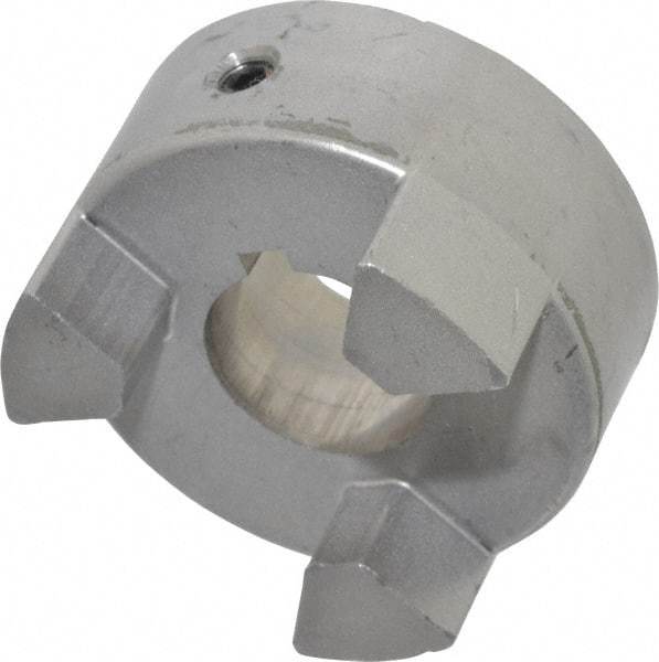 Lovejoy - 7/8" Max Bore Diam, 3/16" x 3/32" Keyway Width x Depth, Flexible Coupling Hub - 2.11" OD, 2.12" OAL, Sintered Iron, Order 2 Hubs & 1 Spider for Complete Coupling - Benchmark Tooling
