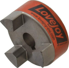 Lovejoy - 14mm Max Bore, Flexible Coupling Hub - 2.11" OD, 2.12" OAL, Sintered Iron, Order 2 Hubs & 1 Spider for Complete Coupling - Benchmark Tooling