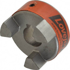 Lovejoy - 20mm Max Bore, 6mm x 2.8mm Keyway Width x Depth, Flexible Coupling Hub - 2.11" OD, 2.12" OAL, Sintered Iron, Order 2 Hubs & 1 Spider for Complete Coupling - Benchmark Tooling