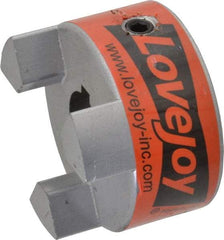 Lovejoy - 3/4" Max Bore Diam, 3/16" x 3/32" Keyway Width x Depth, Flexible Coupling Hub - 2.11" OD, 2-1/2" OAL, Sintered Iron, Order 2 Hubs & 1 Spider for Complete Coupling - Benchmark Tooling